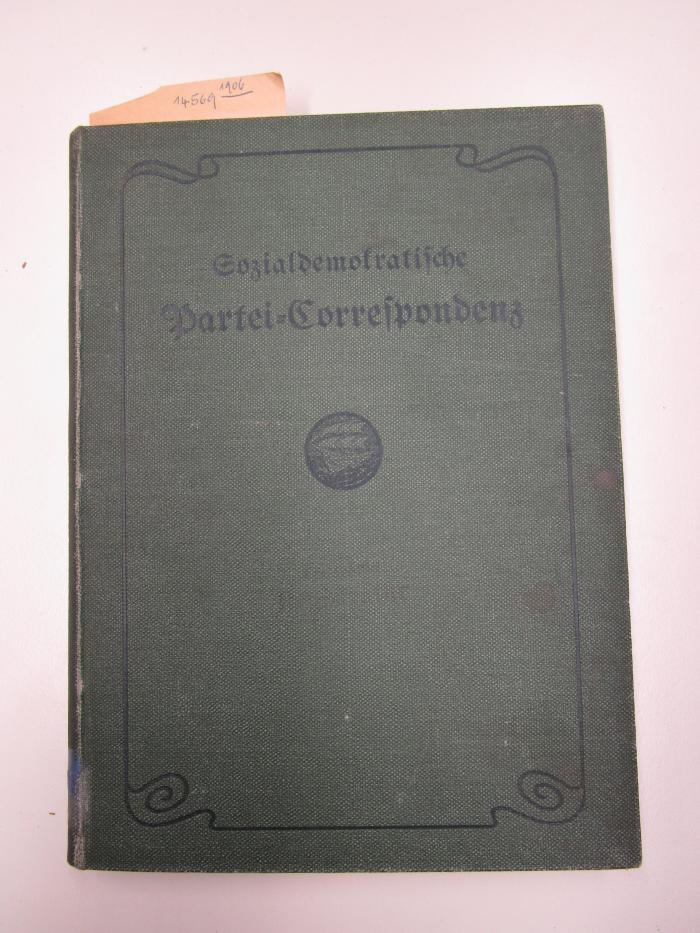14569 1906: Sozialdemokratische Partei-Correspondenz (1906)