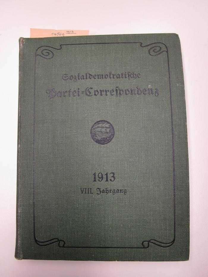 14569 1913: Sozialdemokratische Partei-Correspondenz (1913)
