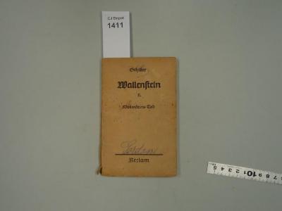  Wallenstein. Ein dramatisches Gedicht. II. Wallensteins  Tod. (1930)