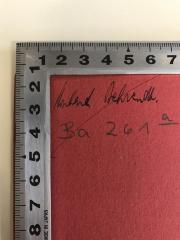 - (Behrendt, Richard F.), Von Hand: Name; 'Richard [ggf. Wiland] Behrendt.'. 