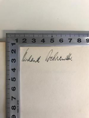 Bd 506* (ausgeschieden) : Aufruf zum Sozialismus (1925);- (Behrendt, Richard F.), Von Hand: Name; 'Richard [ggf. Wi(e)land] Behrendt'. 