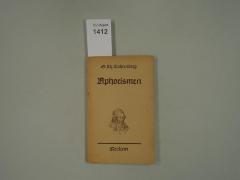  Aphorismen. Eine Sammlung aus Lichtenbergs Gedankenbüchern, in Gruppen zeitlich geordnet. (k.A.)
