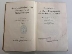 SA 2131 (ausgesondert) : Der Streit um Karl Lamprechts Geschichtsphilosophie. Eine historisch-kritische Studie. (1925)