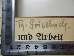 - (Grisebach, R.), Von Hand: Autogramm; 'R. Griesebach'. 