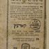 BD 3650 OLA : ספר סדר עולם רבא וסדר עולם זוטא (1785)