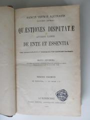 BN 2543 Q1.1885 : S. Thomae Aquinatis doctoris angelici quaestiones disputatae  (1885)