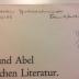 Rara 3509 : Kain und Abel in der deutschen Literatur (1933)