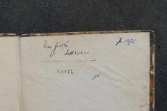 - (Zucker, Max), Von Hand: Autogramm, Datum; 'Max Zucker
Sept 5, 1922'. 