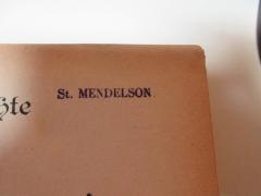 - (St. Mendelson), Stempel: Name; 'St. Mendelson'. 