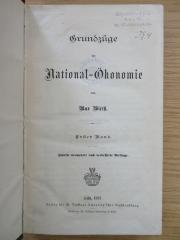 3 X 35 &lt;5&gt; : Grundzüge der Naional-Ökonomie (1881)