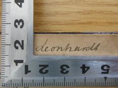 - (Leonhardt, [?]), Von Hand: -; 'Leonhardt'. 