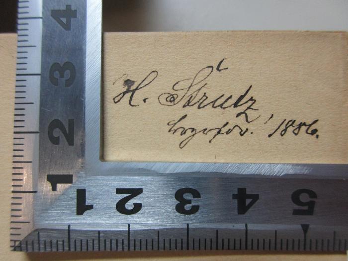 6 C 248&lt;4&gt; : Encyklopädie der Rechtswissenschaft in systematischer Bearbeitung (1882);- (Strutz, H.), Von Hand: Name; 'H. Strutz
... 1886'. 