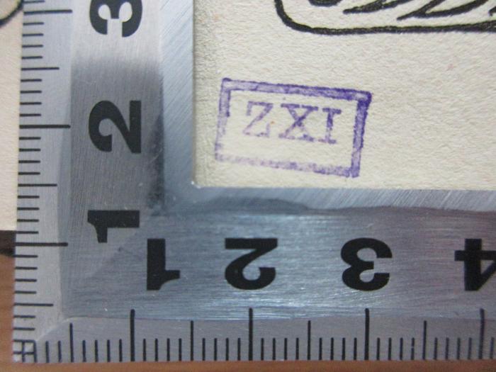 -, Stempel: -; 'ZXI';3 X 421 : Weisheit und Schicksal (1918)