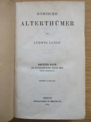 3 X 278 &lt;2&gt;-3,1 : Römische Alterthümer (1876)