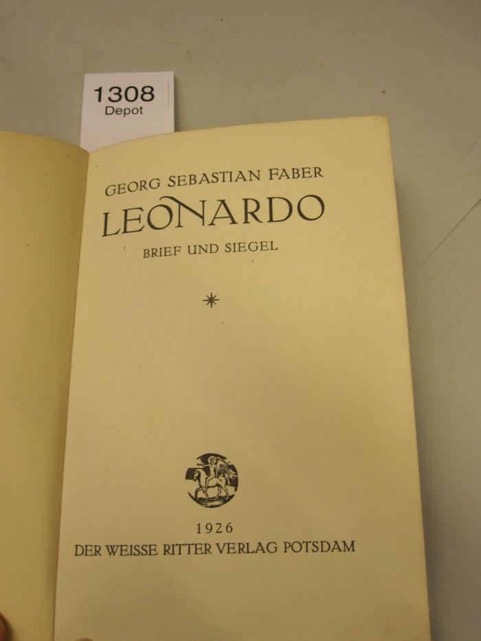  Leonardo : Brief und Siegel (1926)
