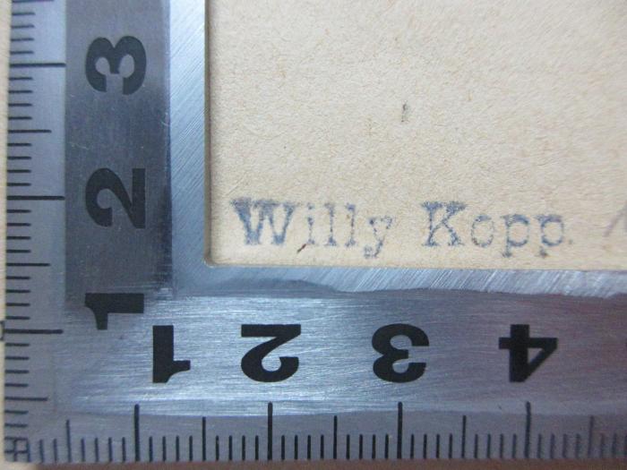 - (Kopp, Willy ), Stempel: Initiale; 'Willy Kopp.'. ;3 X 308 : Die Weltlage und die Aufgaben der Kommunistischen Internationale : Rede in der ersten Sitzung des Zweiten Weltkongresses der Kommunistischen Internationale Petrograd : 19.Juli 1920 (1920)