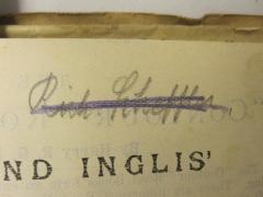 - (Scheffler, Richard), Von Hand: Autogramm; 'Rich. Scheffler'. 