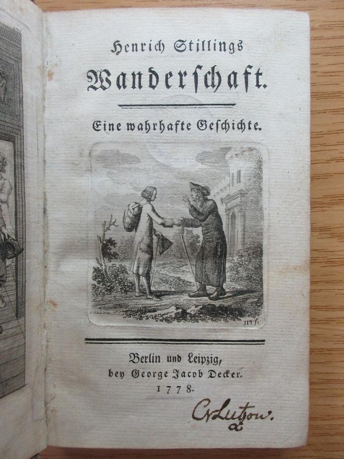 3 X 9 : Wanderschaft : Eine wahrhafte Geschichte (1778)