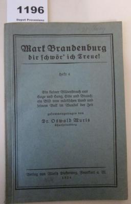 Mark Brandenburg dir schwör' ich Treue! Heft 4 (1924)
