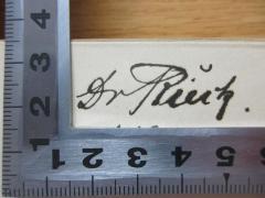 - (Rieck, [?]), Von Hand: Name; 'Dr. Rieck'. 