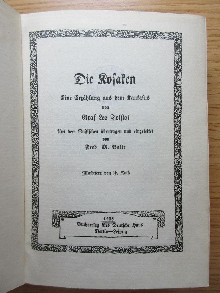 3 X 71 : Die Kosaken  (1908)