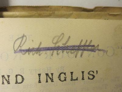  Map &amp; Guide to London;- (Scheffler, Richard), Von Hand: Autogramm; 'Rich. Scheffler'. 