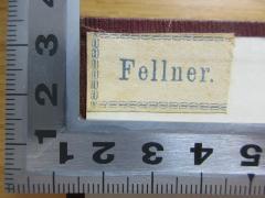 - (Fellner), Stempel: Name; 'Fellner'. 