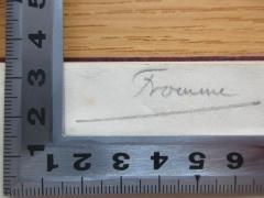 - (Fromme), Von Hand: Name; 'Fromme'. 