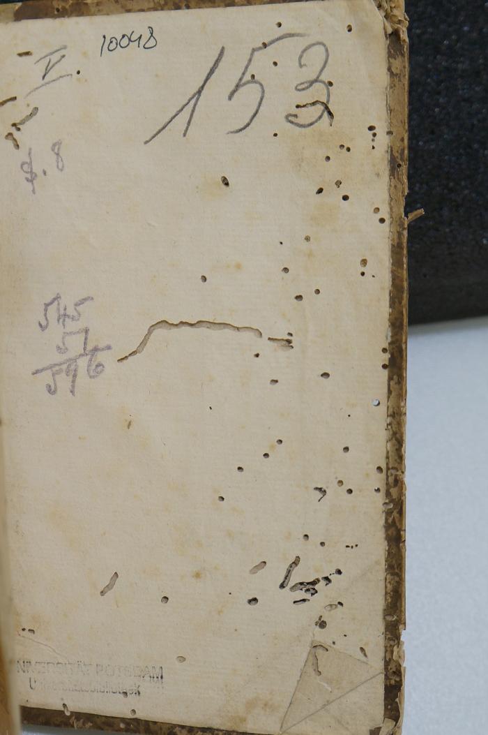 BD 6000 OTT : ספר תקוני שבת (1836);- (unbekannt), Von Hand: Signatur, Datum, Nummer; 'V.
10048
S.8

545(+)51(=)596  [Jahr: 596 = 1836]'. 
