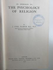 BE 3600 F644 : An approach to the psychology of religion (1927)