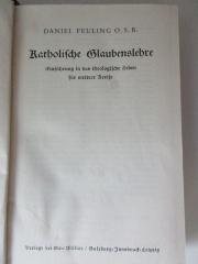 BN 1610 F426 : Katholische Glaubenslehre : Einführung in das theologische Leben für weitere Kreise (1937)