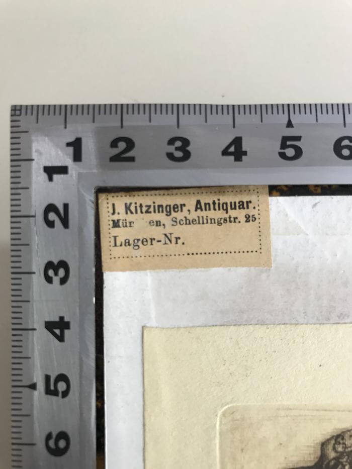 X Gub 920c 468 (ausgeschieden) : Erlebnisse : nach Erinnerungen und Aufzeichnungen (1868);- (Kitzinger, J. Antiquar), Etikett: Name, Ortsangabe; 'J. Kitzinger, Antiquar. München, Schellingstr. 25 Lager_Nr.'. 