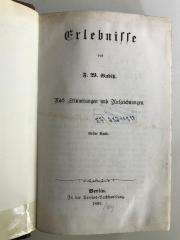 X Gub 920c 468 (ausgeschieden) : Erlebnisse : nach Erinnerungen und Aufzeichnungen (1868)