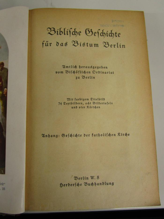 Uh 979: Biblische Geschichte für das Bistum Berlin (o.J.)