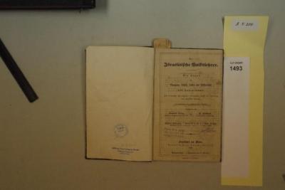 A 5 200: Der Israelitische Volkslehrer. Ein Organ für Synagoge, Schule, Leben und Wissenschaft des Judenthums. (1860)