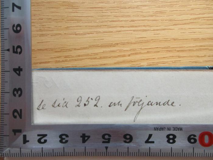 -, Von Hand: -; 'Le tia 252 [?] frigande';7 R 6 : Lord Lister : his Life and work (1913)