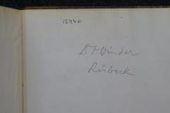 - (Winter, David Alexander), Von Hand: Autogramm, Ortsangabe; '
Dr. Winter
Lübeck'. 