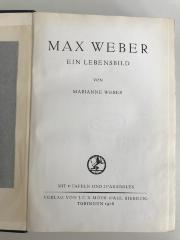Gd 35a : Max Weber. Ein Lebensbild (1926)
