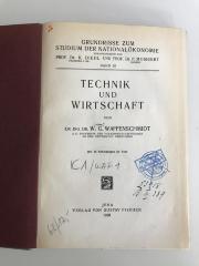K1 / WAF 1 (ausgeschieden) : Technik und Wirtschaft (1928)