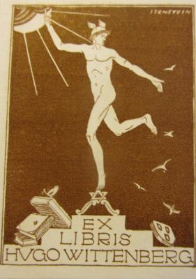 - (Wittenberg, Hugo), Etikett: -; 'Ex Libris Hugo Wittenberg'. 