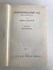 Gb 78 : Friedensmacher 1919 (Peacemaking 1919) (1933)