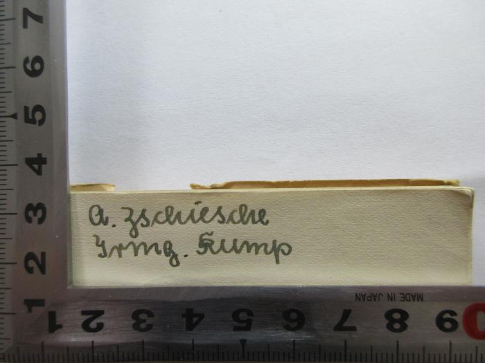 - (Zschiesche, A.;Kump, Irmg.), Von Hand: -; 'A. Zschiesche
Irmg. Kump'. ;9 X 243 : Was heißt lutherisch? (1934)
