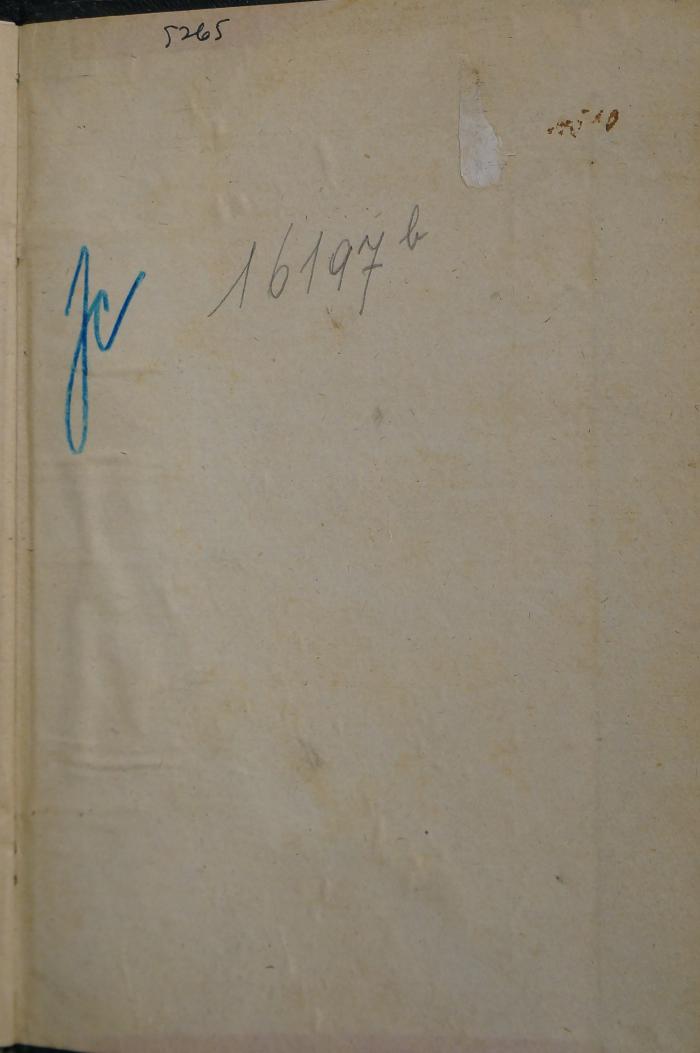 Mehl 514 : ספר מנהגים (1929);- (Rabbinerseminar zu Berlin;Hebräischer Raum Theresienstadt), Von Hand: Signatur; 'JC 16197b'. ;- (unbekannt), Von Hand: Signatur; '5265'. ;- (unbekannt), Klebespuren: -. 