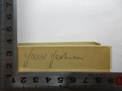 - (Hartmann, Hans), Von Hand: Name; 'Hans Hartmann'. ;12 F 211&lt;4&gt; : Roms ewiges Antlitz : Formschicksal einer Stadt (1940)