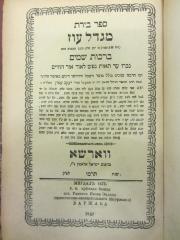 H Geb Mig : .ספר בירת: מגדל עוז
[Buch: Migdal Oz (Turm der Stärke)] (1887)