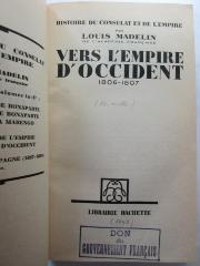 2 F 862&lt;10&gt;6 : Vers l'empire d'occident 1806 - 1807 (1940)