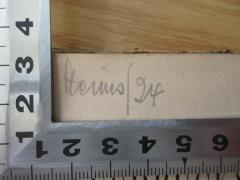 - (Heims), Von Hand: Autogramm, Nummer; 'Heims / 24'. 