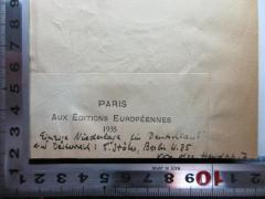 - (Stöber, T.), Von Hand: -; 'Einzige Niederlage für Deutschland
und Österreich : T. Stöber, Berlin W. 35
von der Hand [bb. 7]'. 