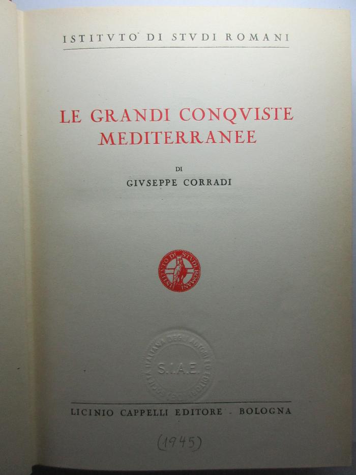 12 F 458&lt;3&gt; : Le grandi conquiste mediterranee (1945)