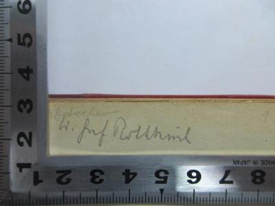 2 H 105/4&lt;2&gt;4 : Handbuch der Deutschen Kunstdenkmäler : 4. Südwestdeutschland : im Anhang Elsaß-Lothringen und die Deutsche Schweiz (1926);- (Rothkirch), Von Hand: Name; 'W. Prof. Rothkirch'. 